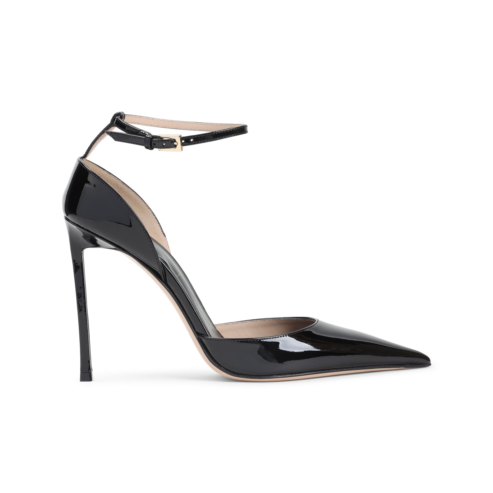 Black Calf Leather Pumps