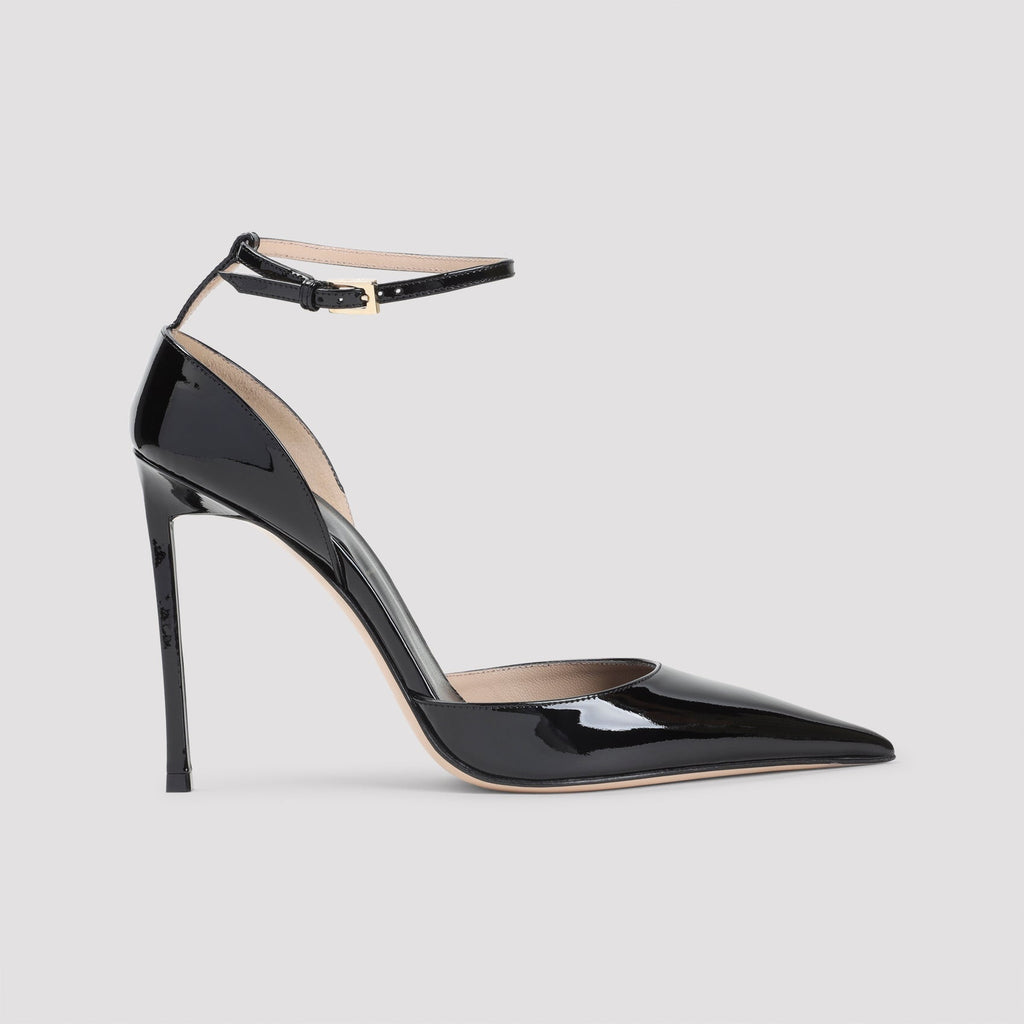 Black Calf Leather Pumps