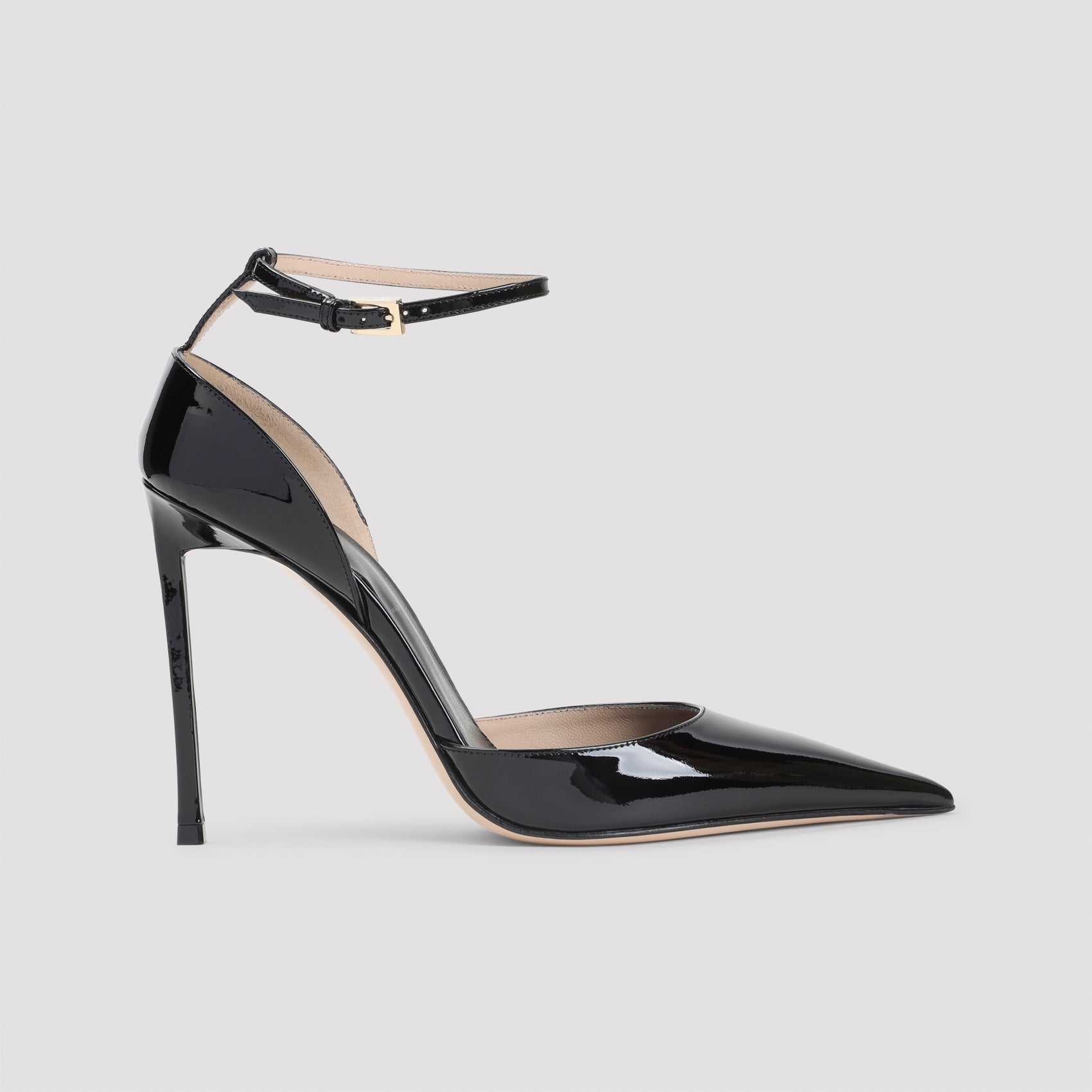 Black Calf Leather Pumps
