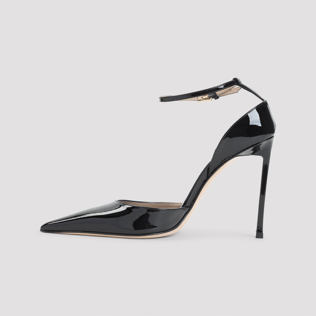 Black Calf Leather Pumps