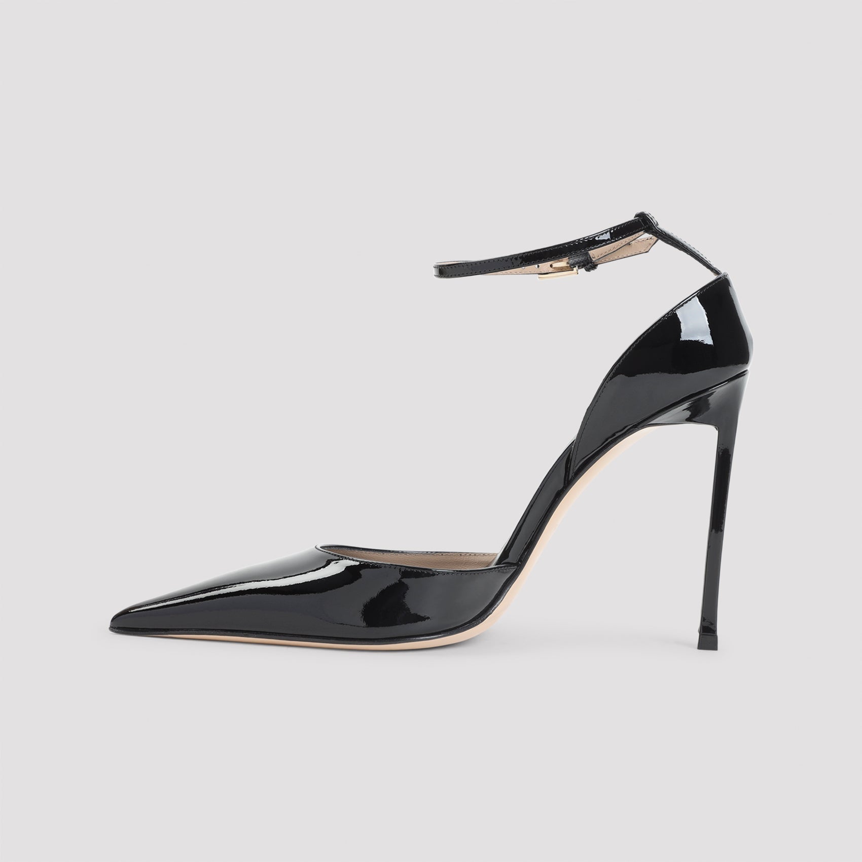 Black Calf Leather Pumps