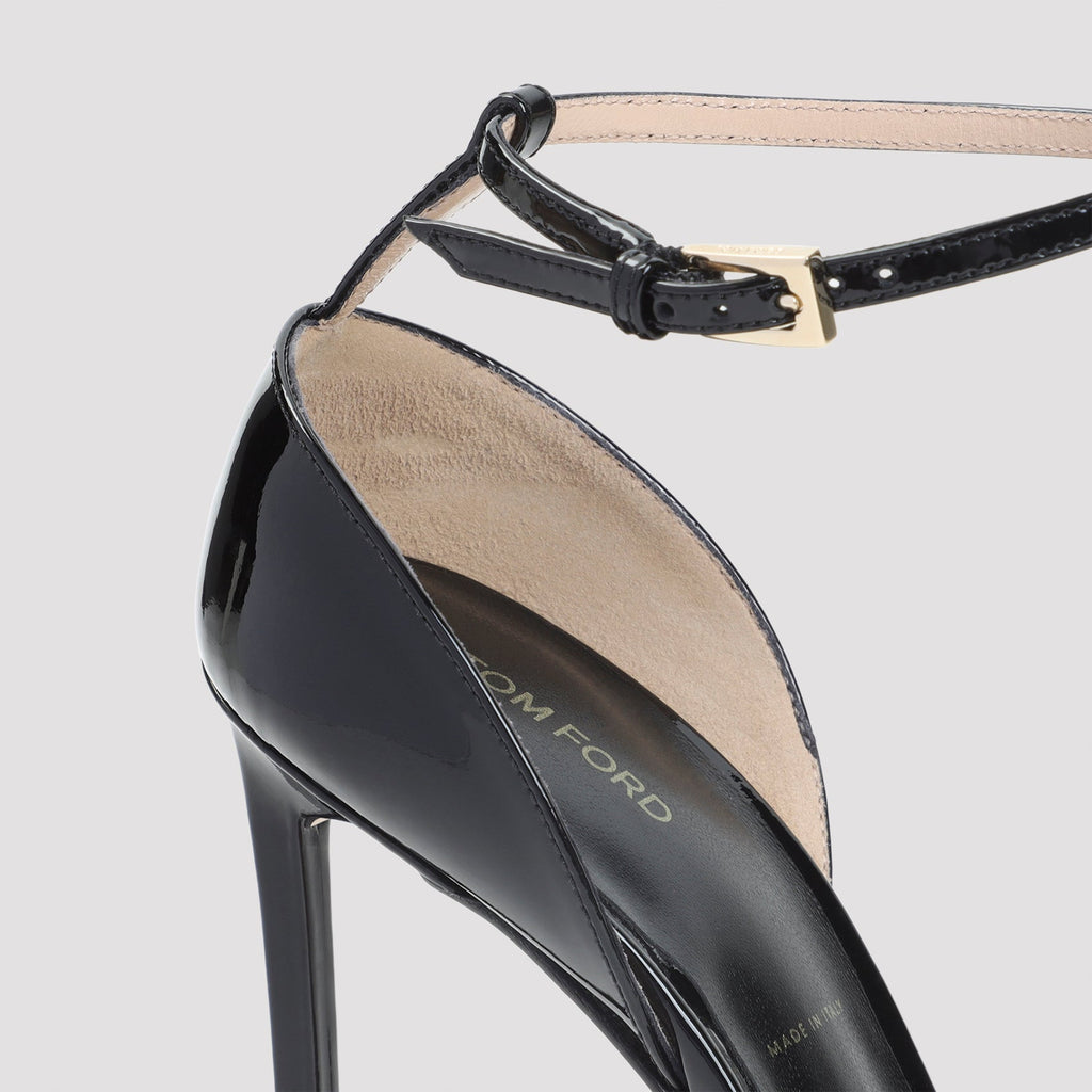 Black Calf Leather Pumps