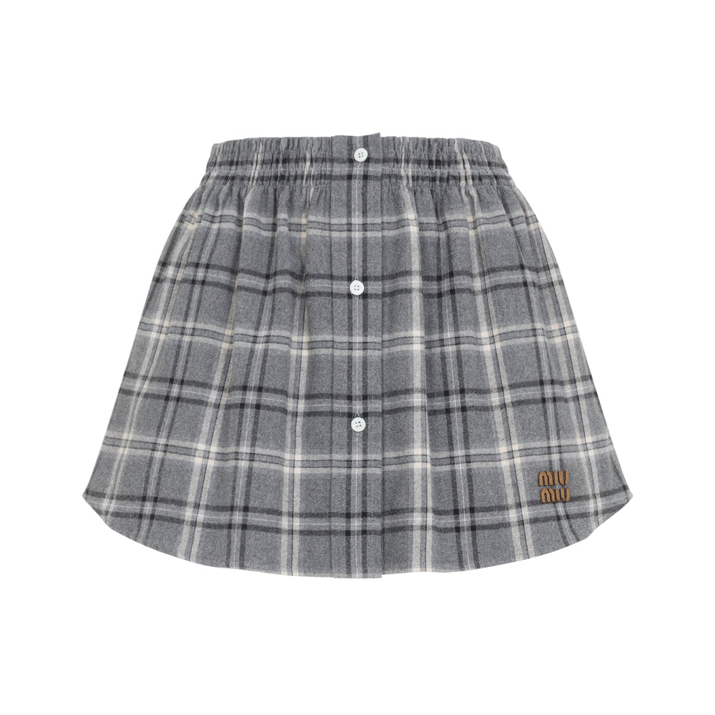 Cotton Midi Skirt