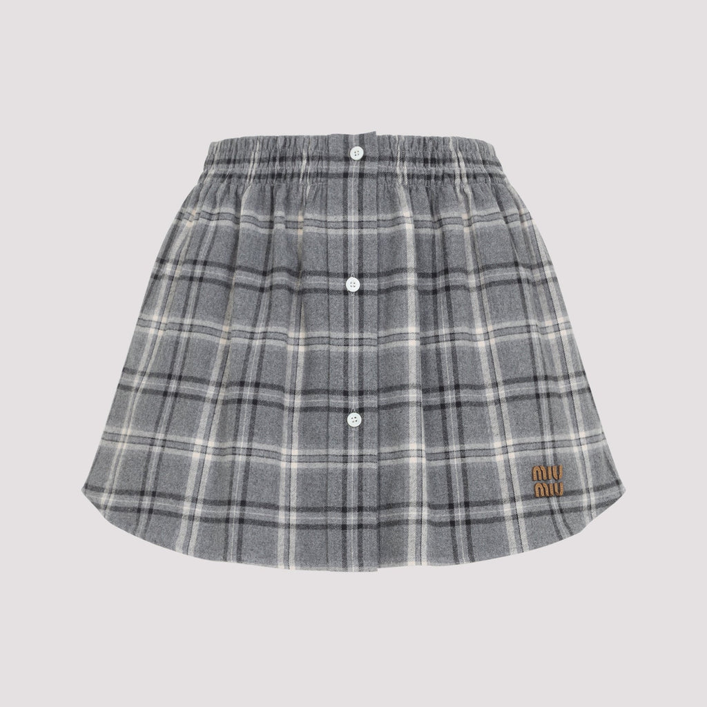 Cotton Midi Skirt