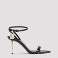 Semi Shiny Printed Python Sandals