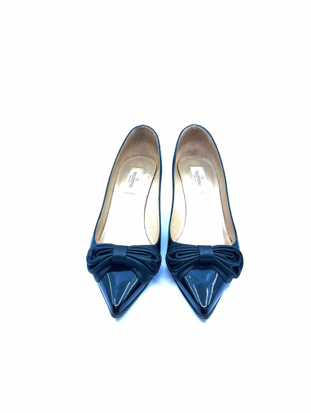 VALENTINO GARAVANI Size 8.5 Black Patent Leather Pumps