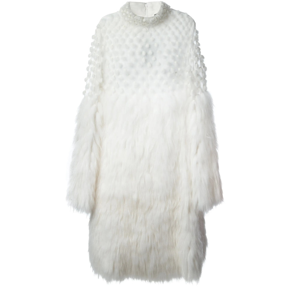 White Mink Fur Coat