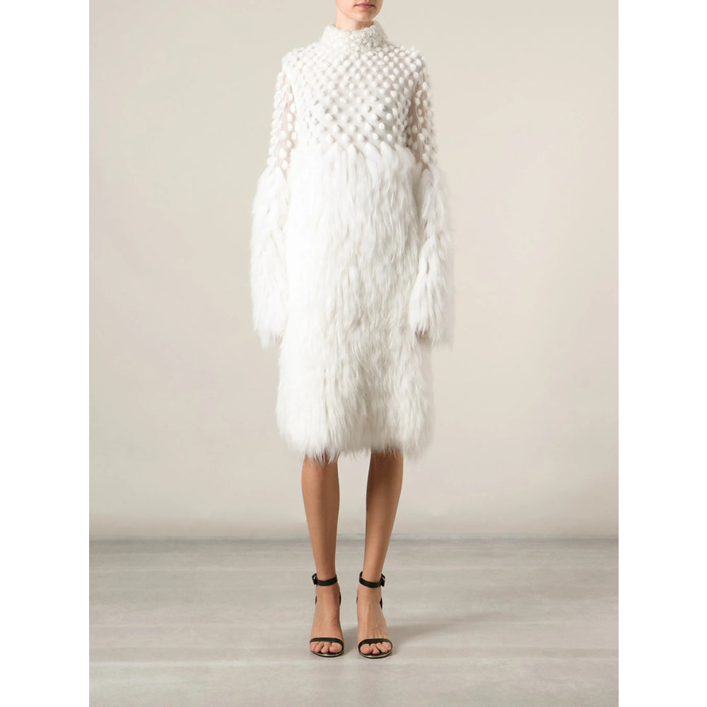 White Mink Fur Coat