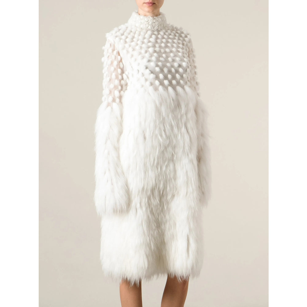 White Mink Fur Coat