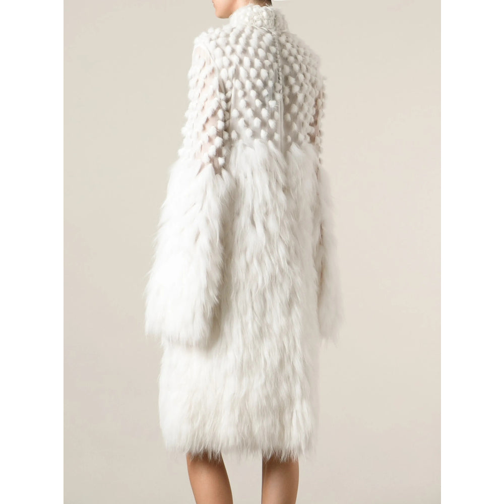 White Mink Fur Coat