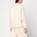 Jacket in boiled wool écru