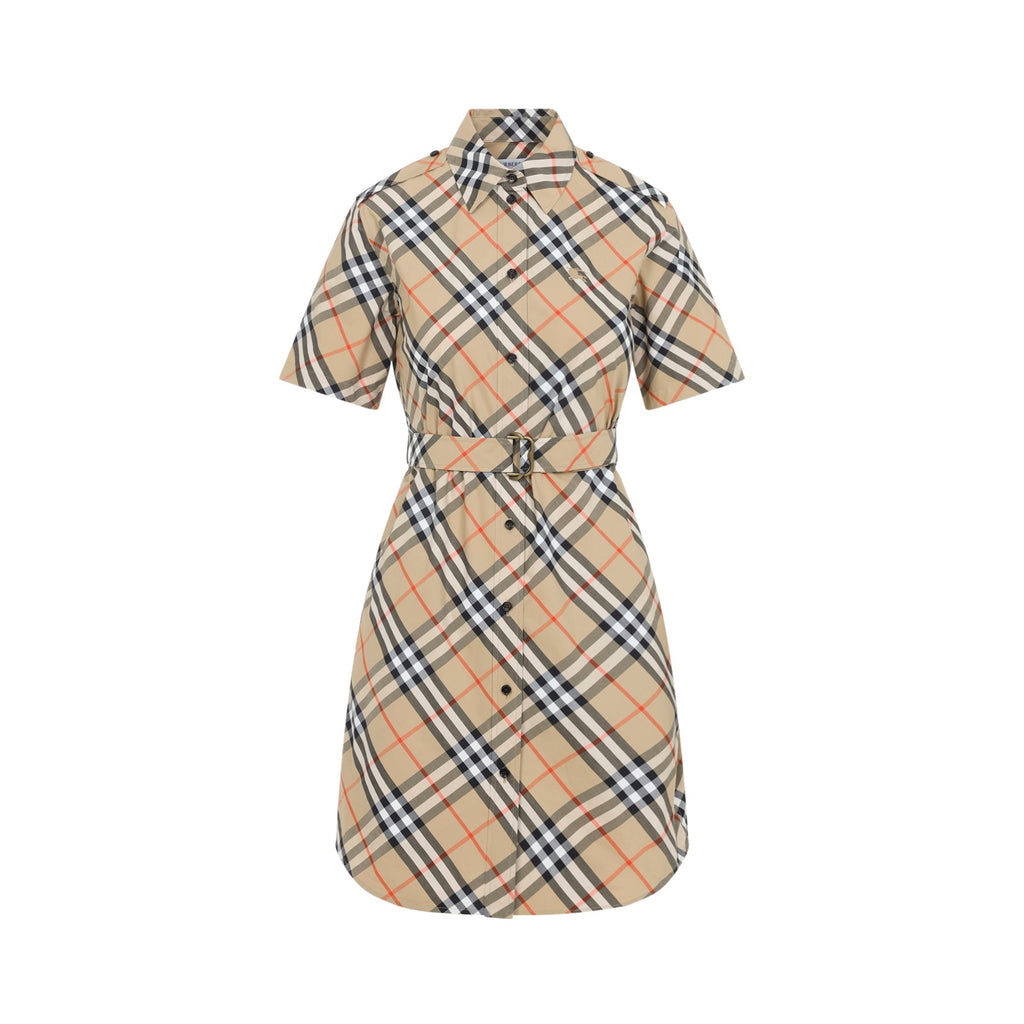 Check Midi Dress