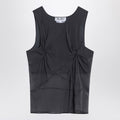 Gray Silk Tank Top