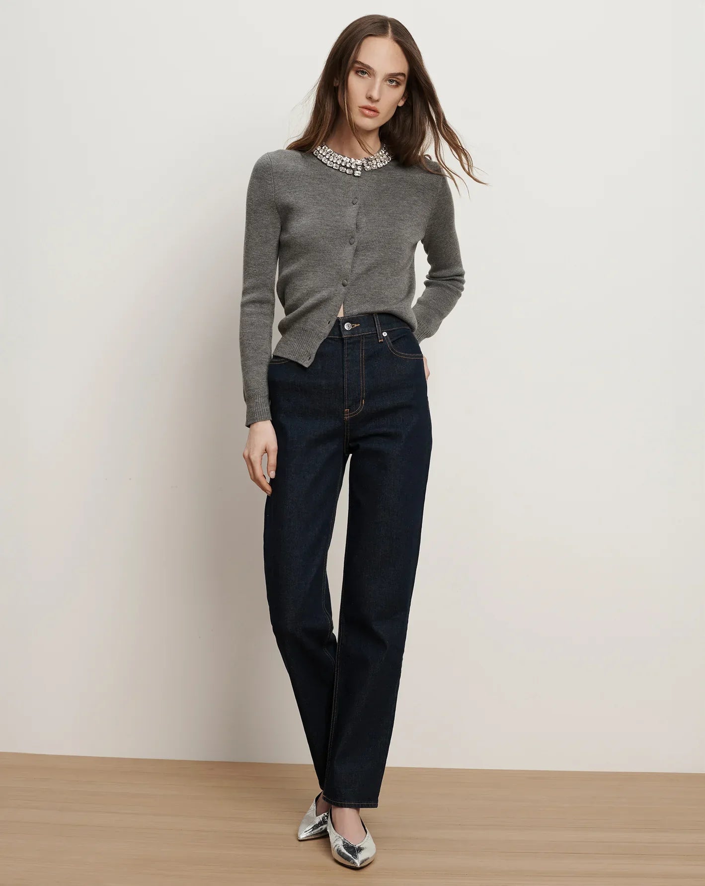 Veronica Beard Daro Embellished Cardigan