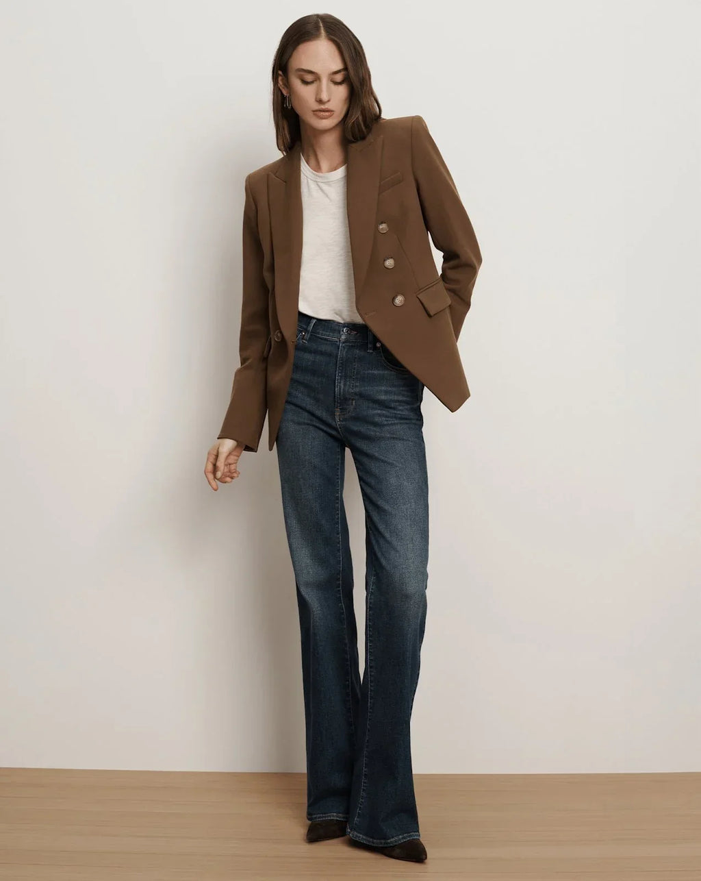 Veronica Beard Miller Dickey Jacket in Walnut