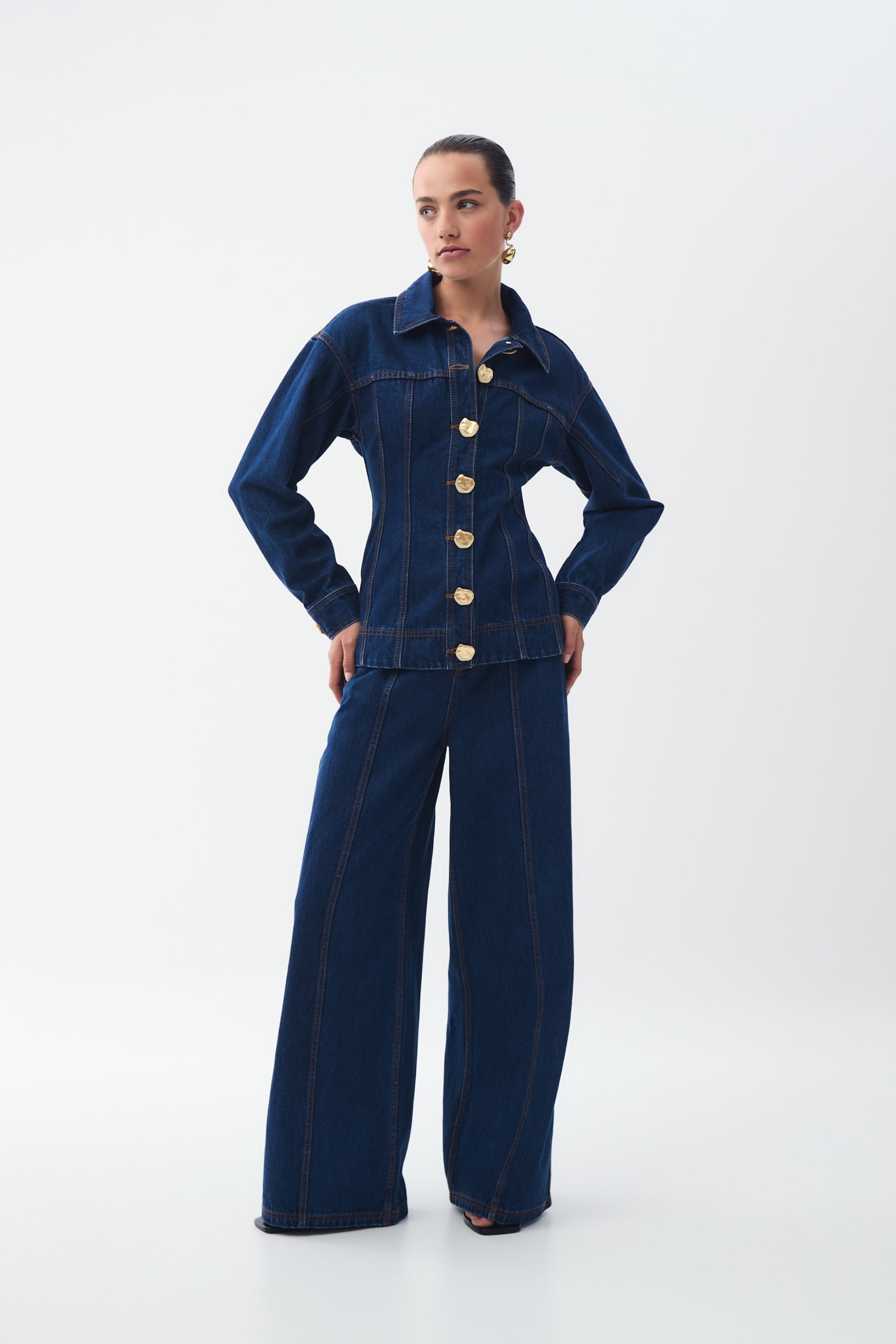 Aje Gianna Denim Shirt