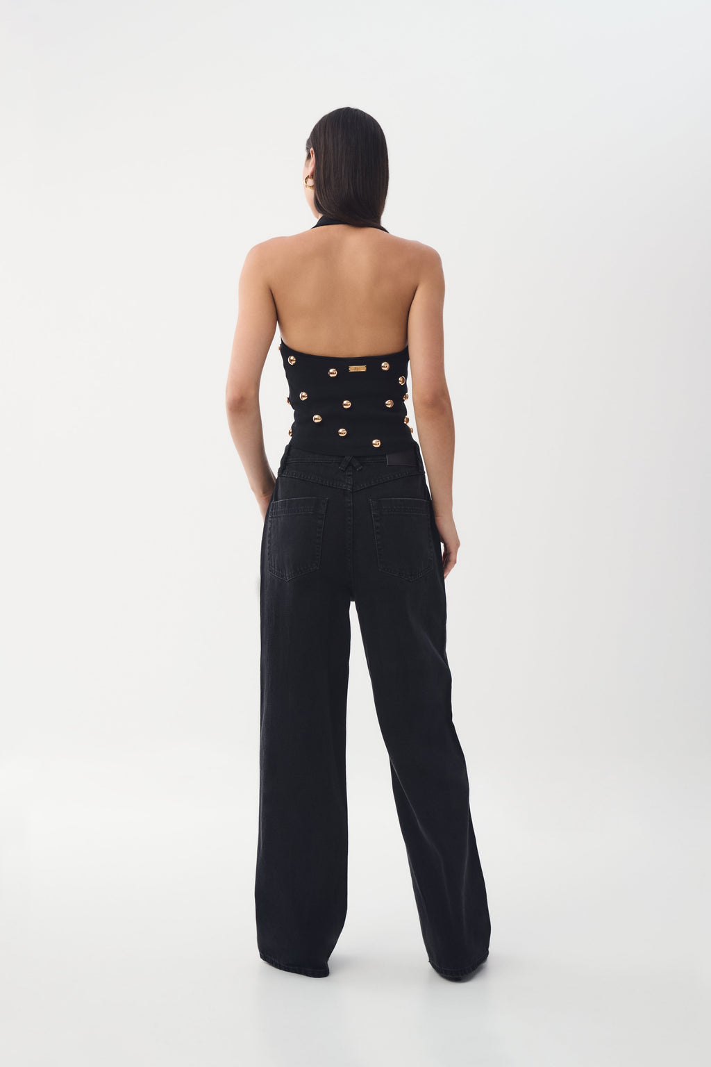 Aje Leah Knit Halter Top