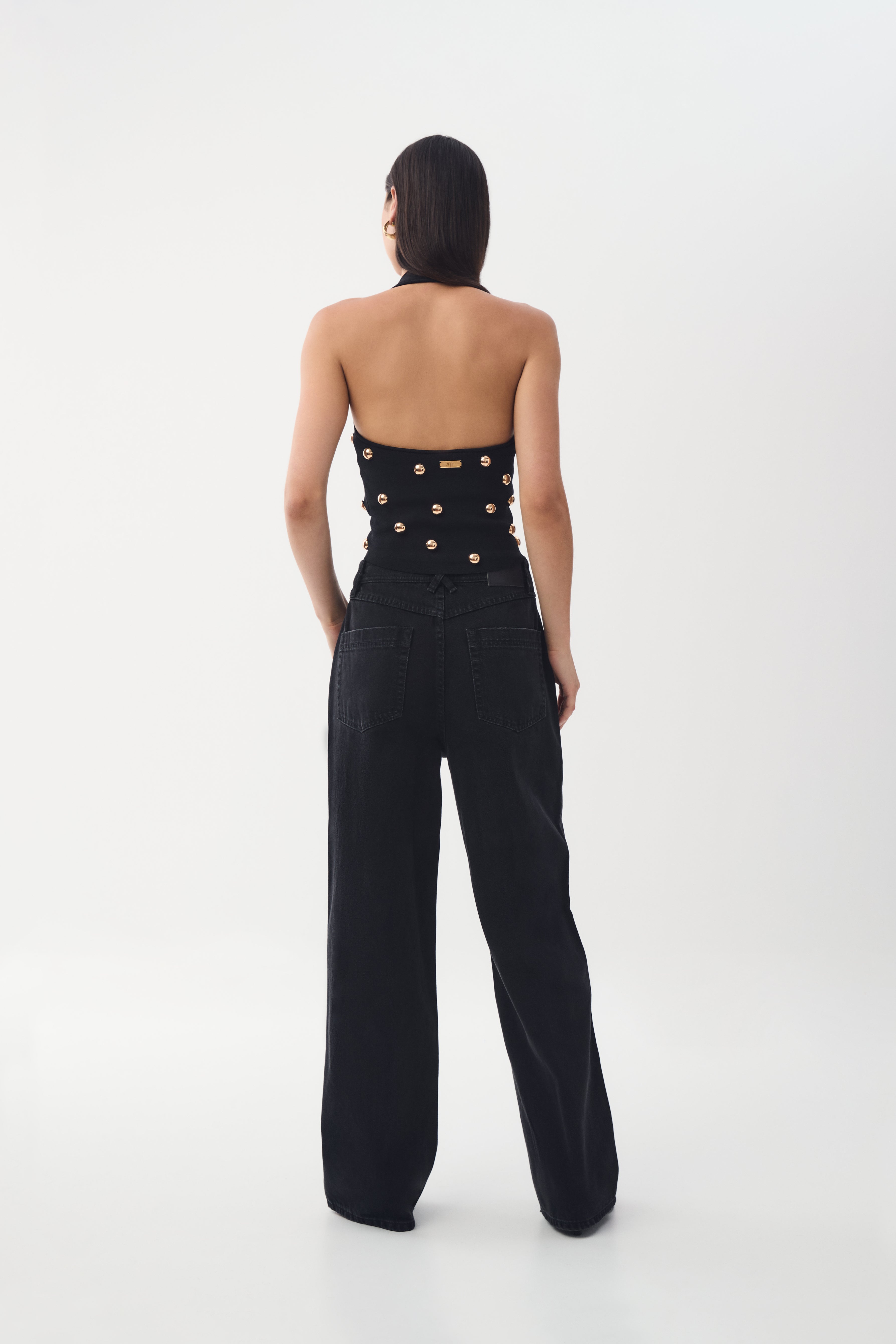 Aje Leah Knit Halter Top