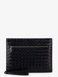 Avenue leather document case with Intrecciato motif