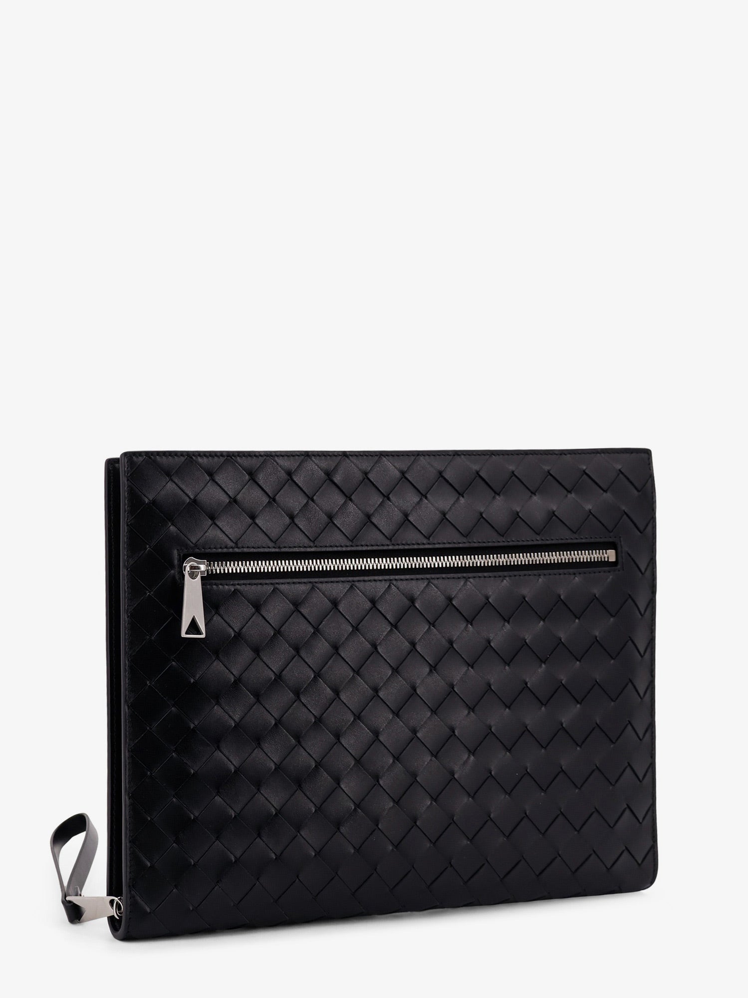 Avenue leather document case with Intrecciato motif