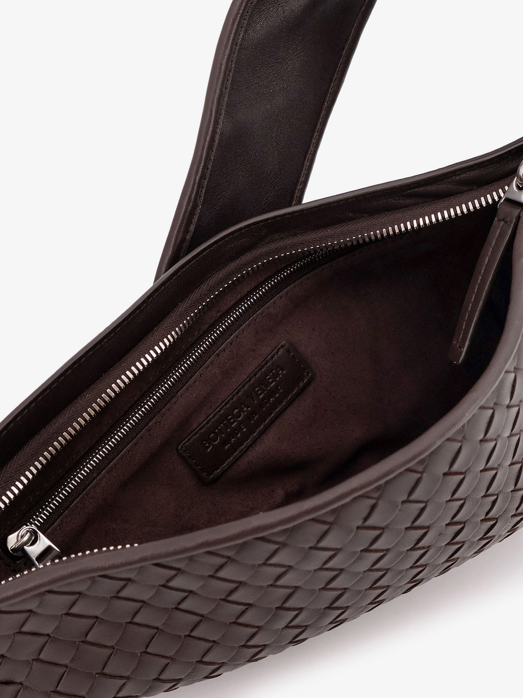 Sling Veneto Intrecciato leather crossbody bag