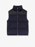 Cotton blend sleeveless jacket