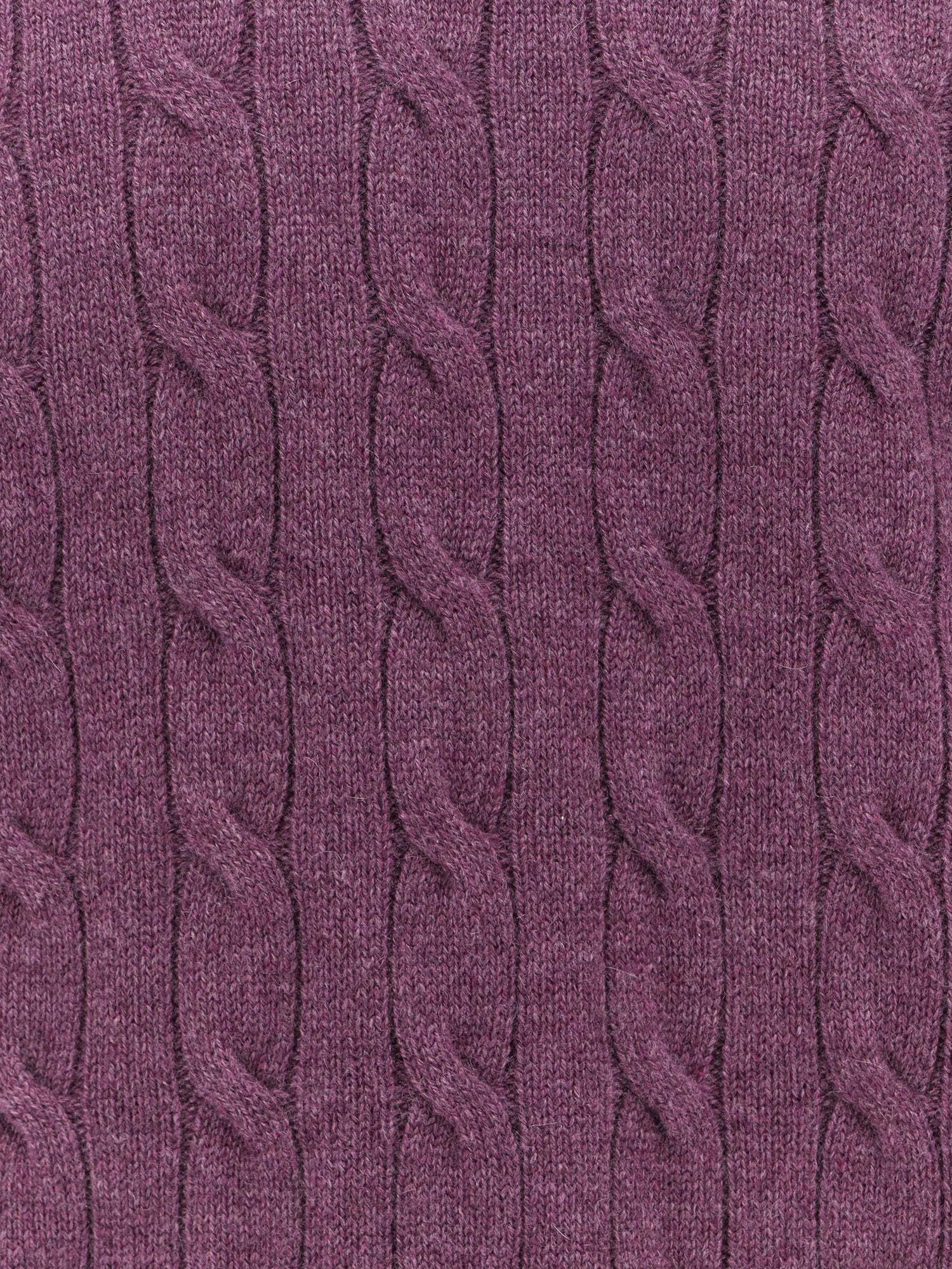 Cable knit cashmere sweater