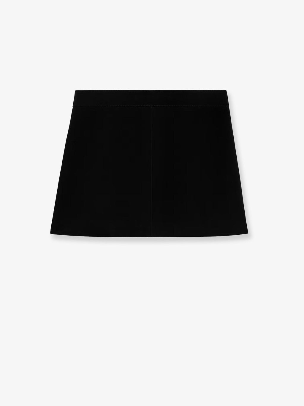 Suede miniskirt