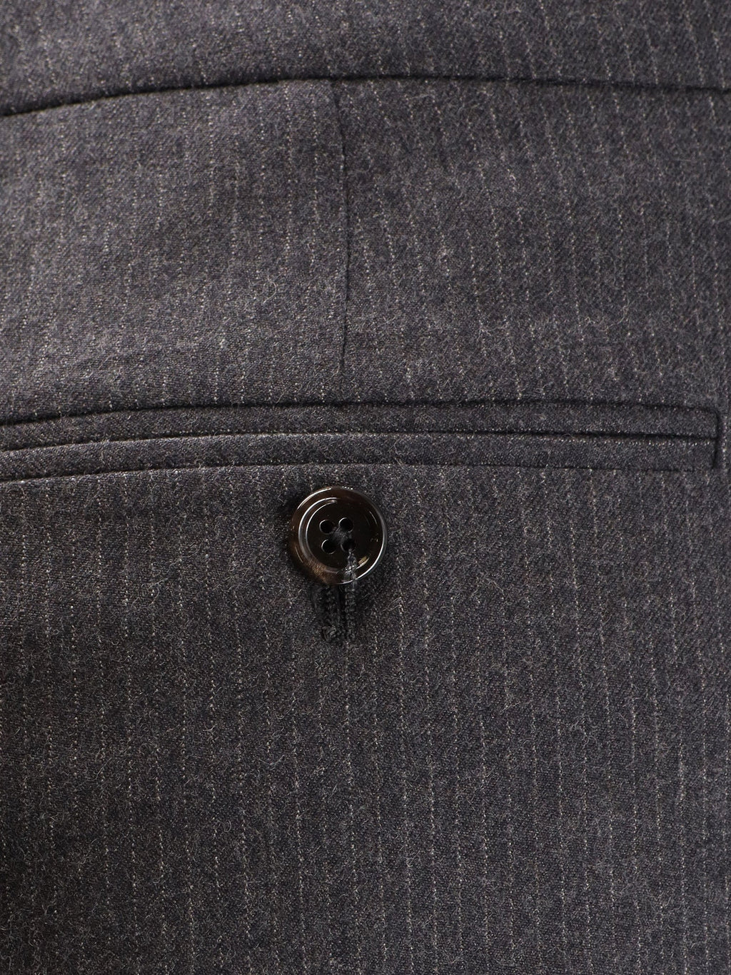 Pinstripe wool trousers