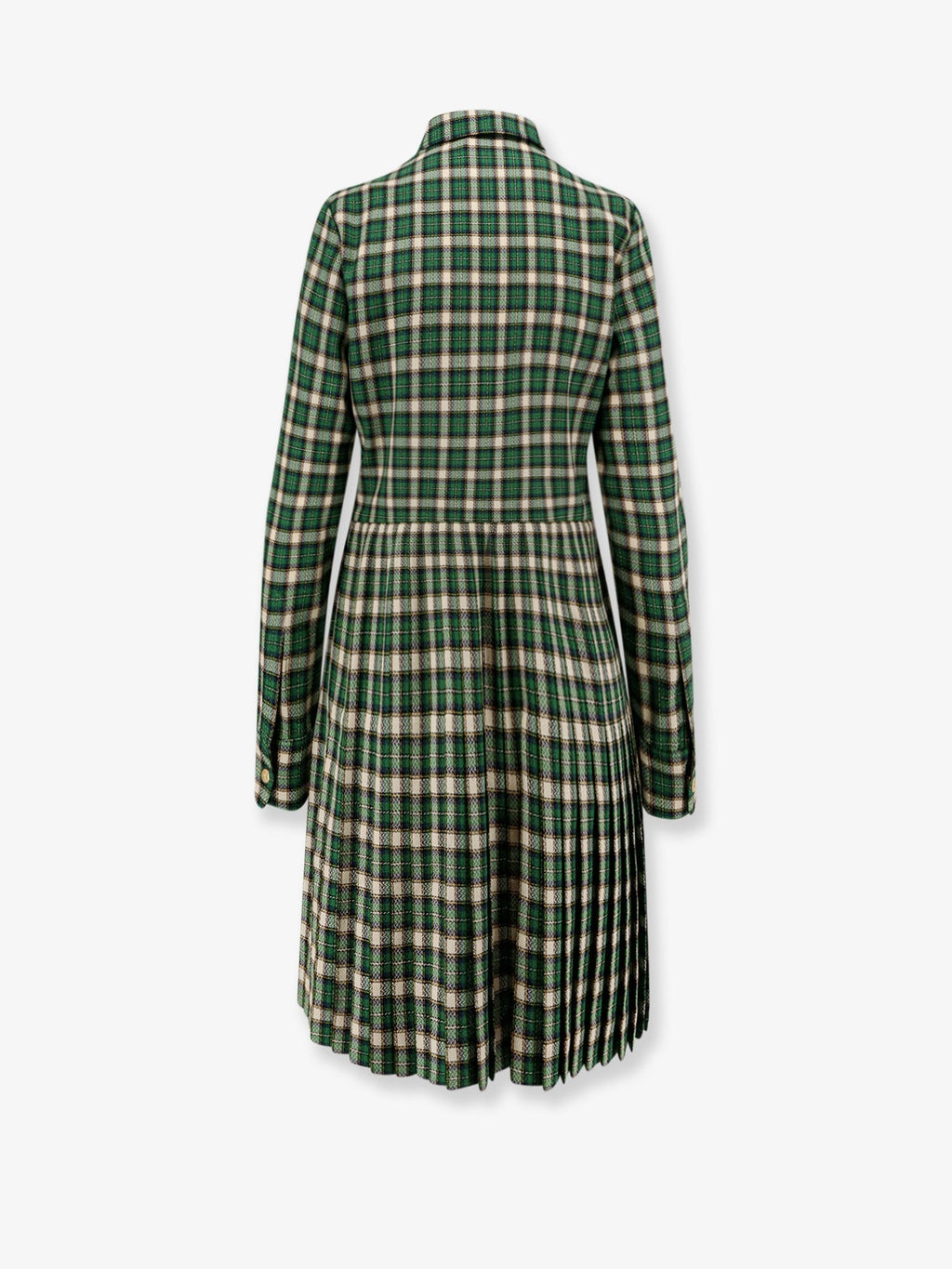 Tartan wool mini dress