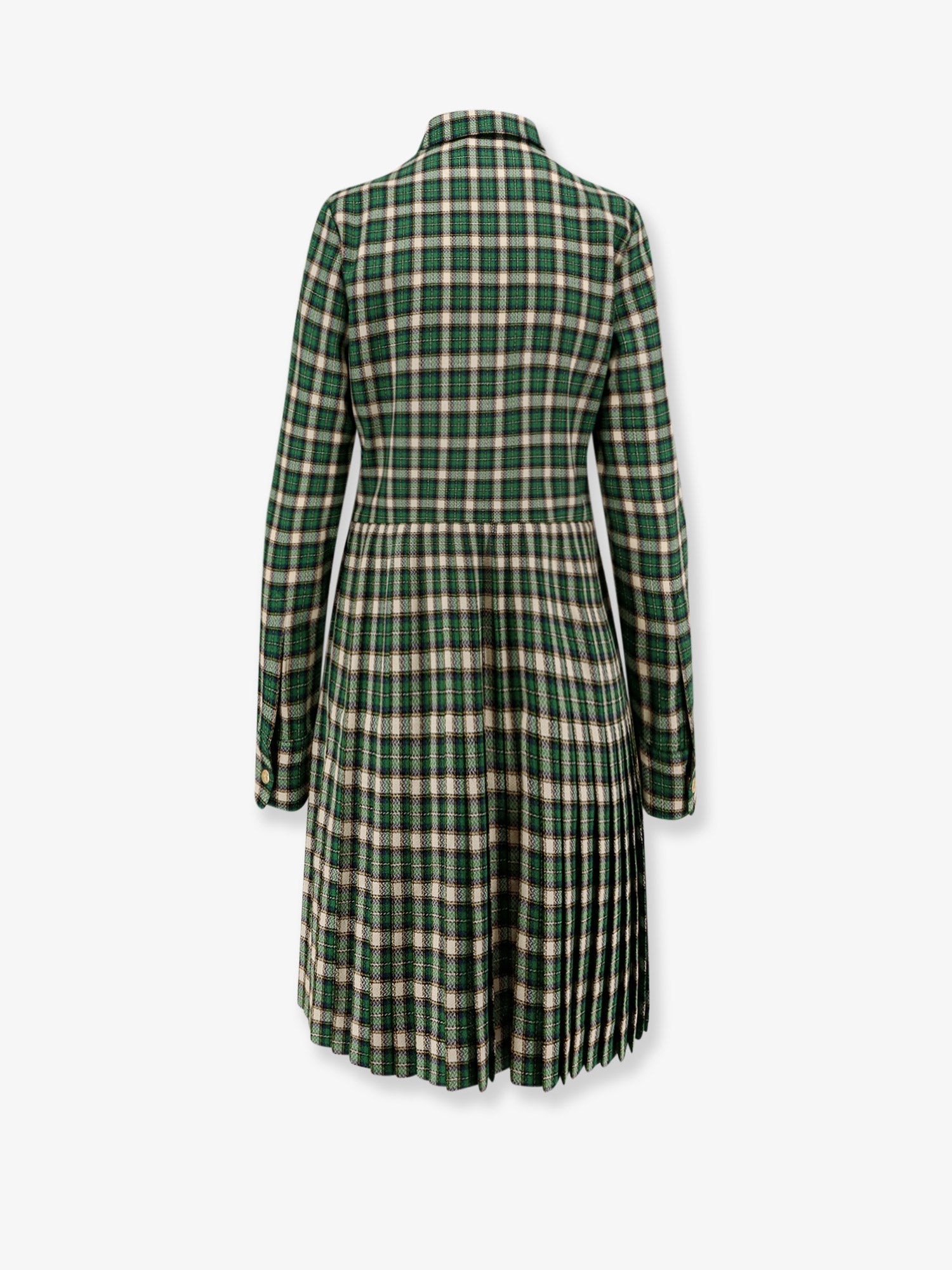 Tartan wool mini dress