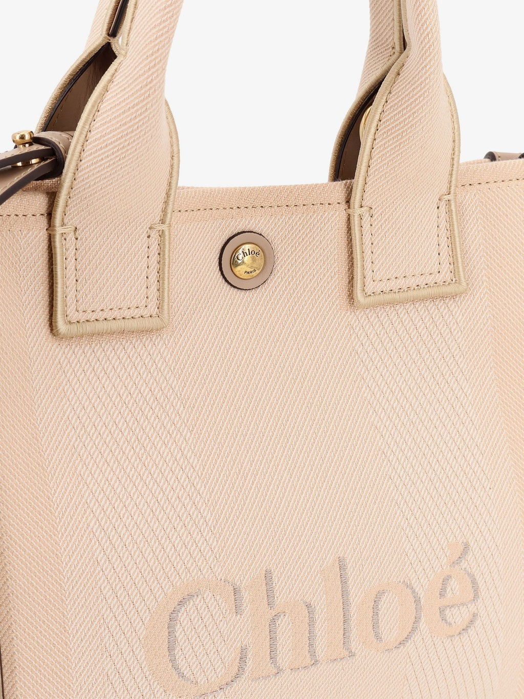 Borsa a tracolla Chloé Carry in canvas
