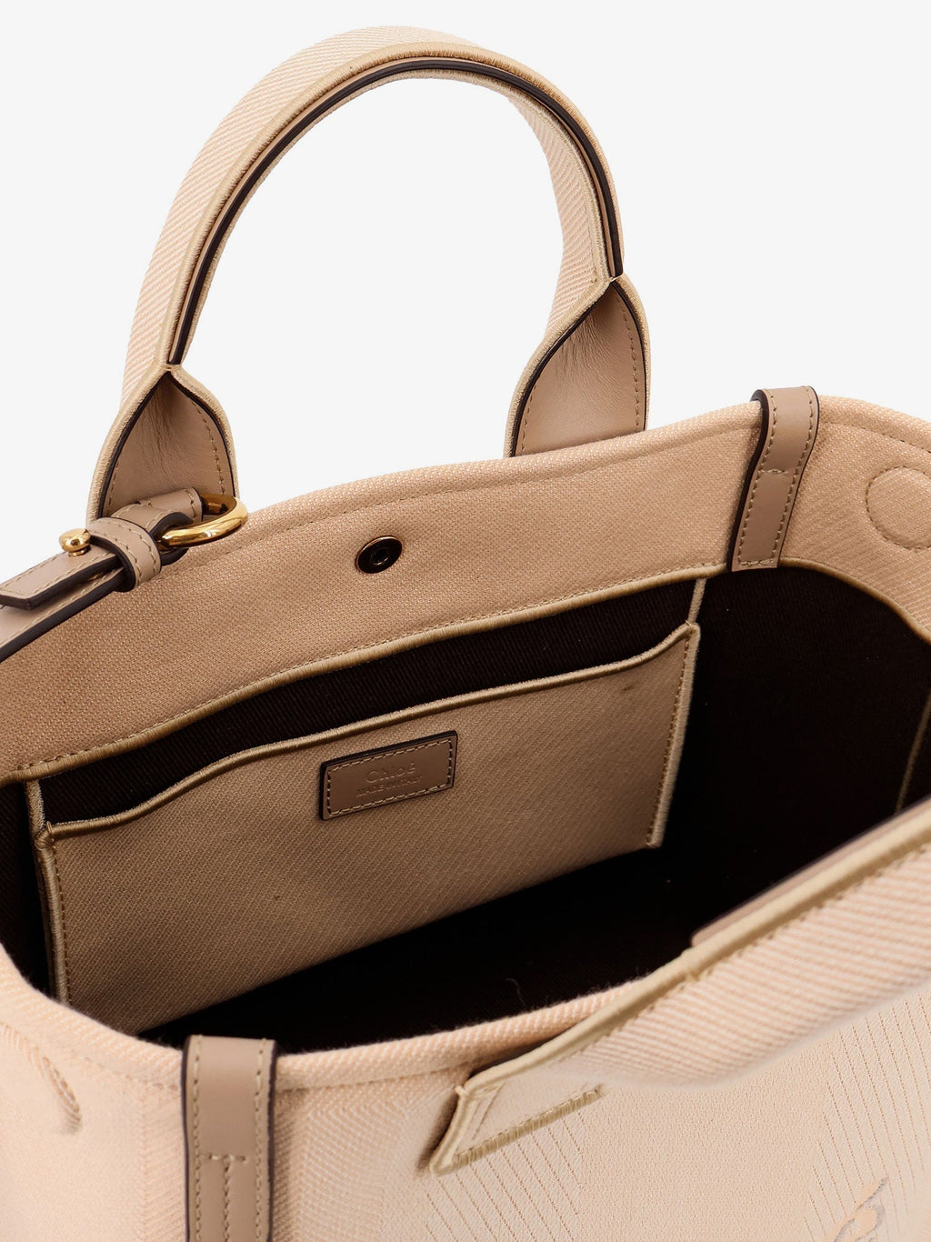 Borsa a tracolla Chloé Carry in canvas