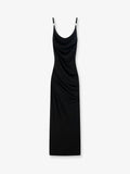 Stretch fabric long dress