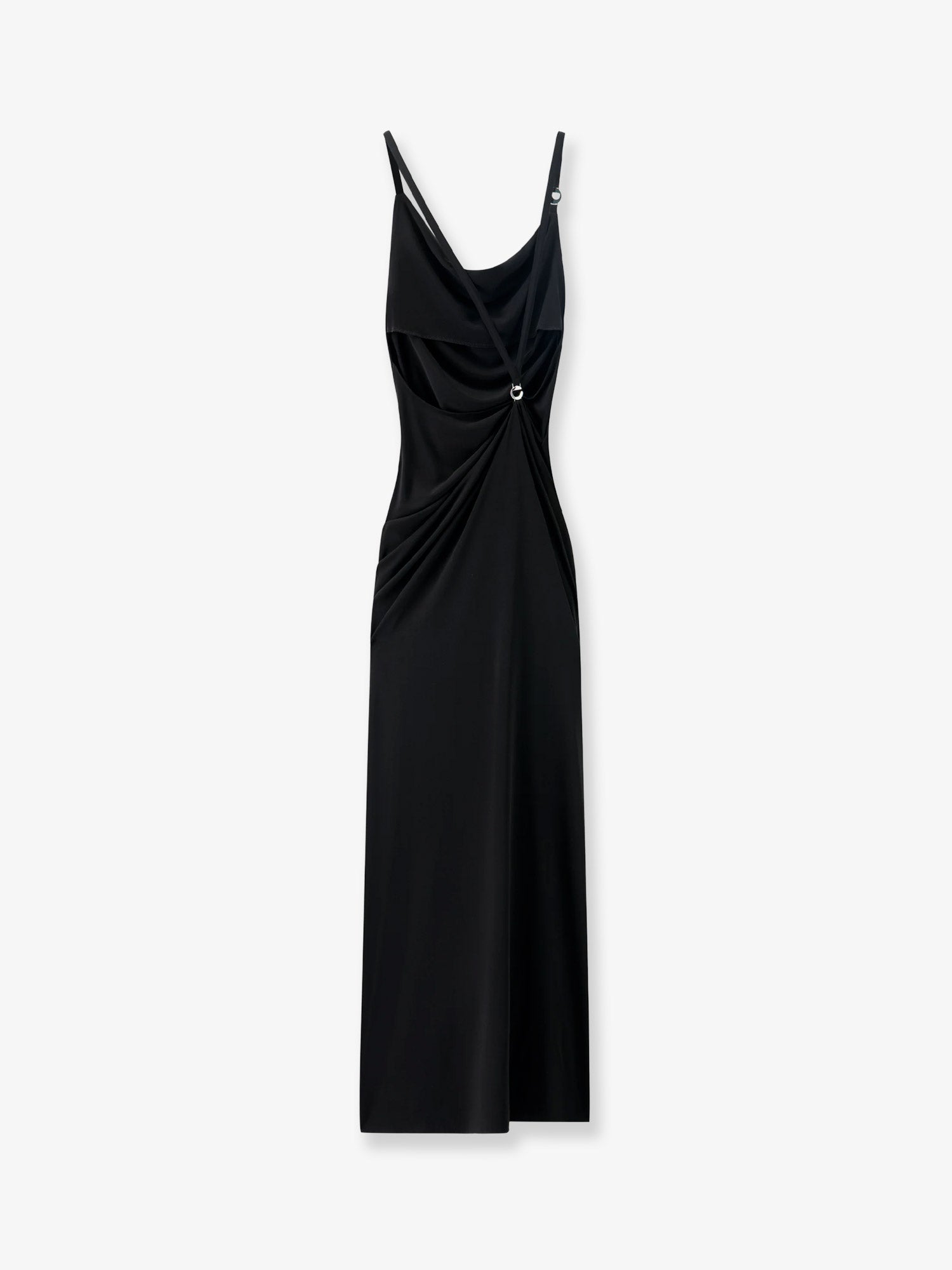 Stretch fabric long dress