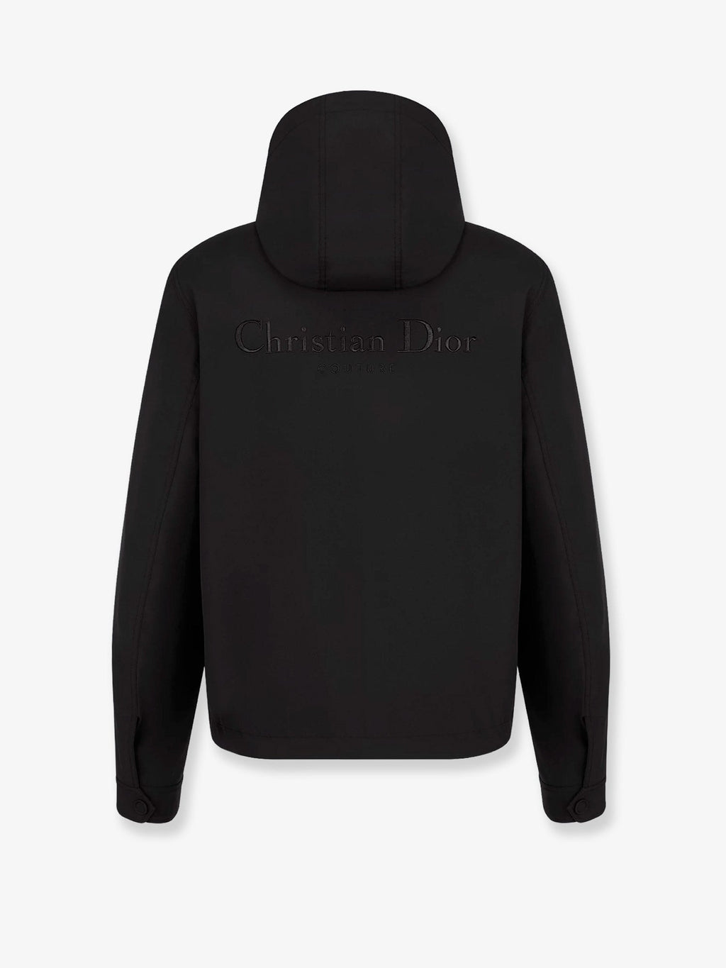 Hooded jacket with iconic embroidery