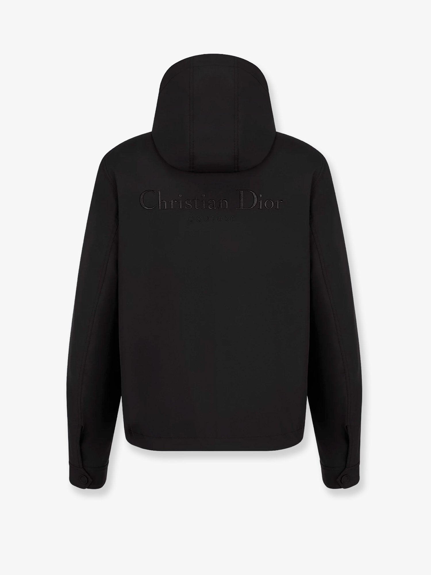 Hooded jacket with iconic embroidery