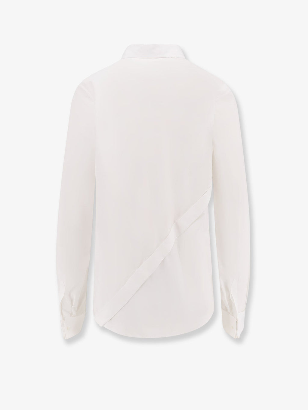 Shirt with oblique closure