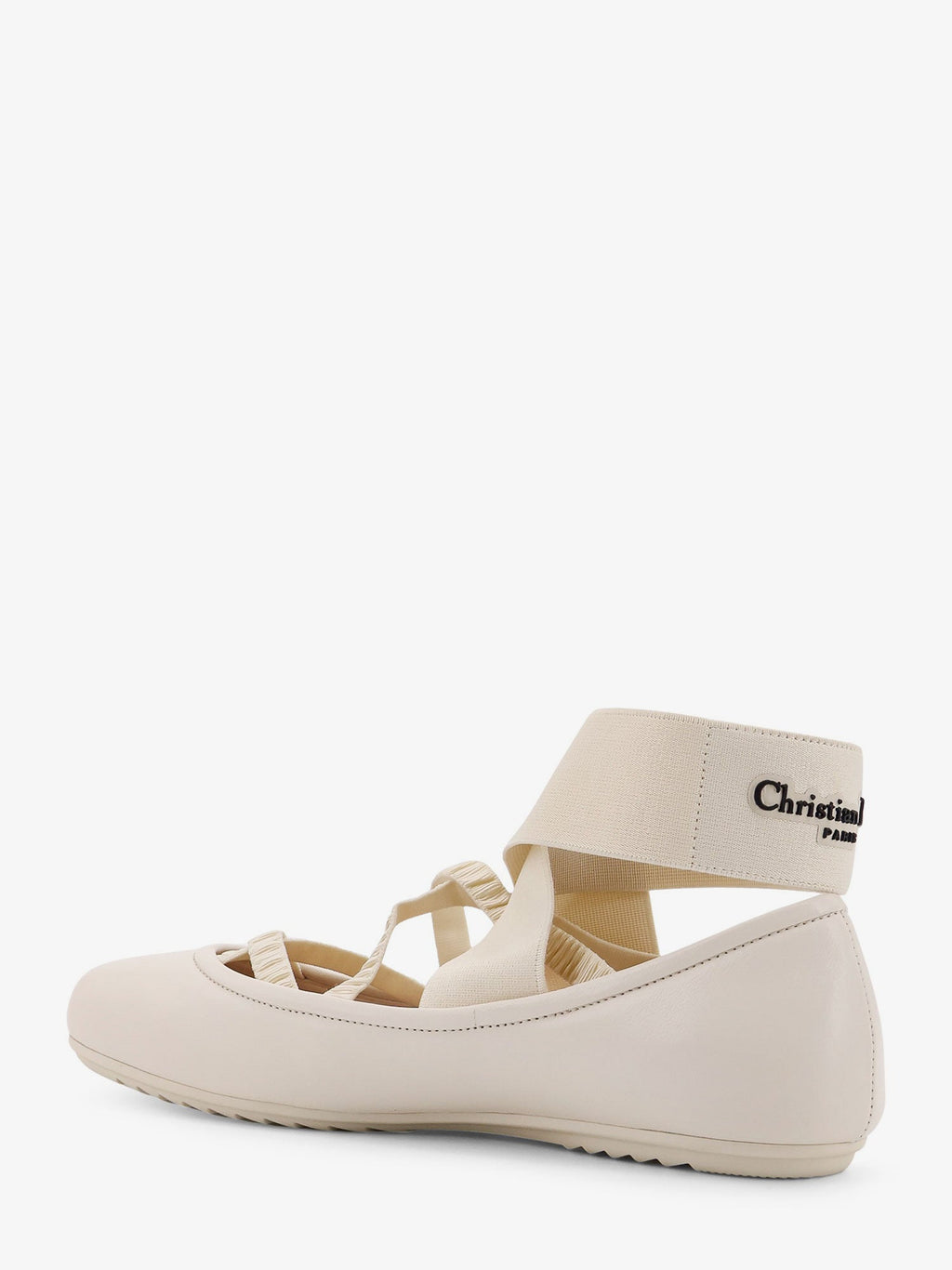 Shade leather ballerinas with elastic bands