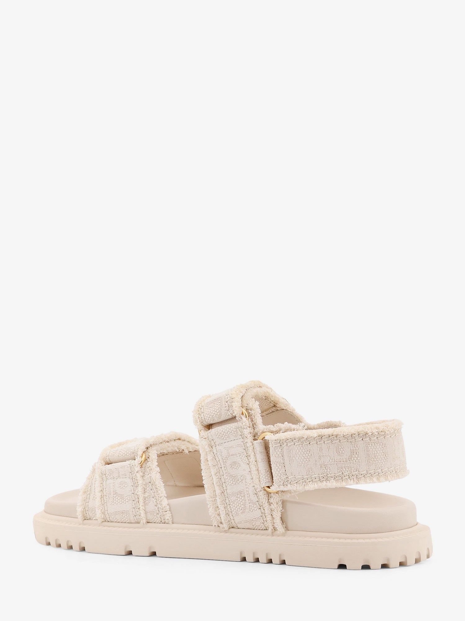 Dioract fabric sandals with Dior Oblique motif