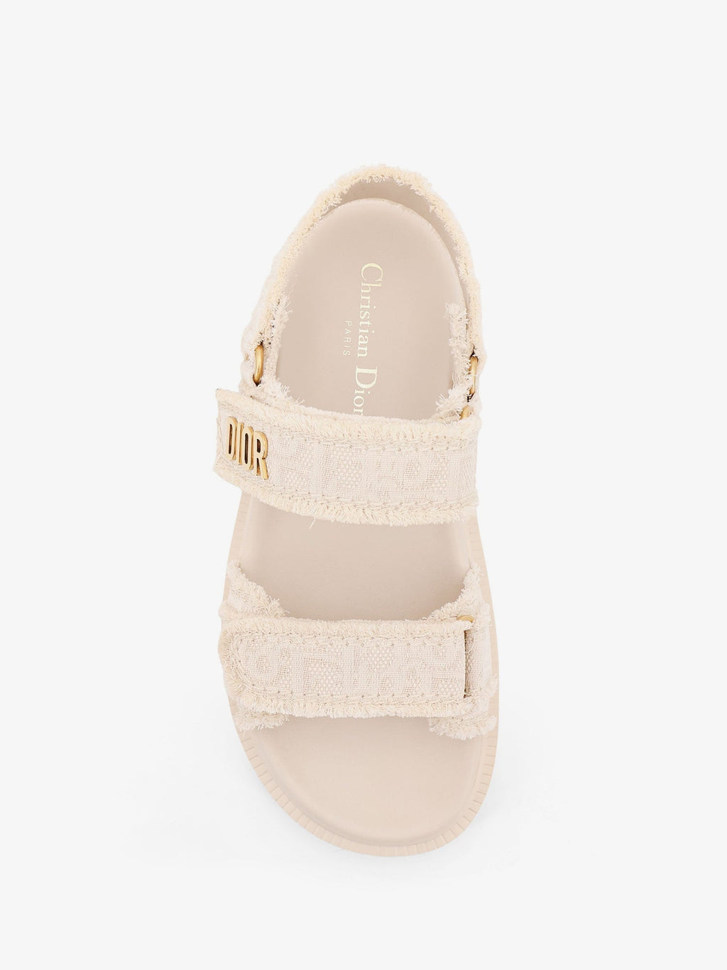 Dioract fabric sandals with Dior Oblique motif