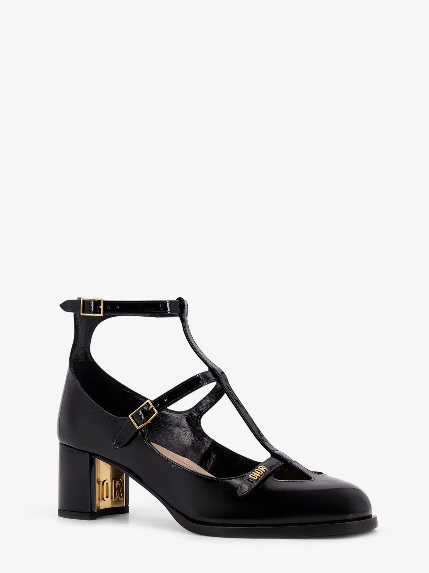 Aime Dior patent leather Mary Jane pumps