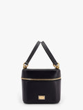 Sicily leather handbag with iconic logo plate