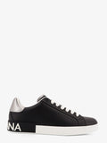 Low-top leather sneakers