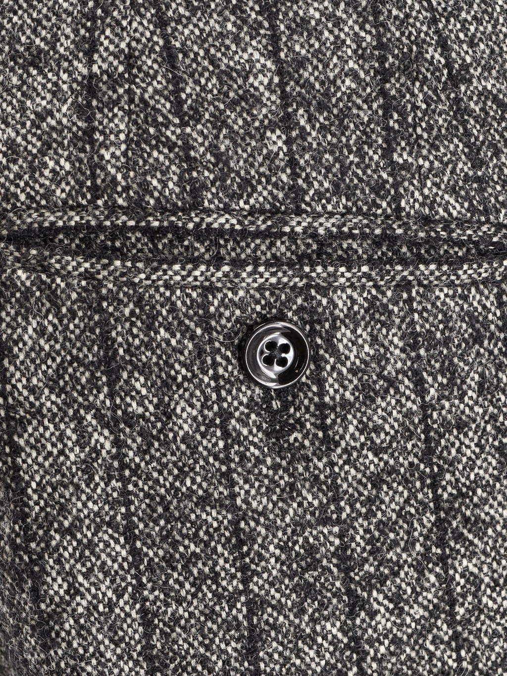 Striped wool blend trousers