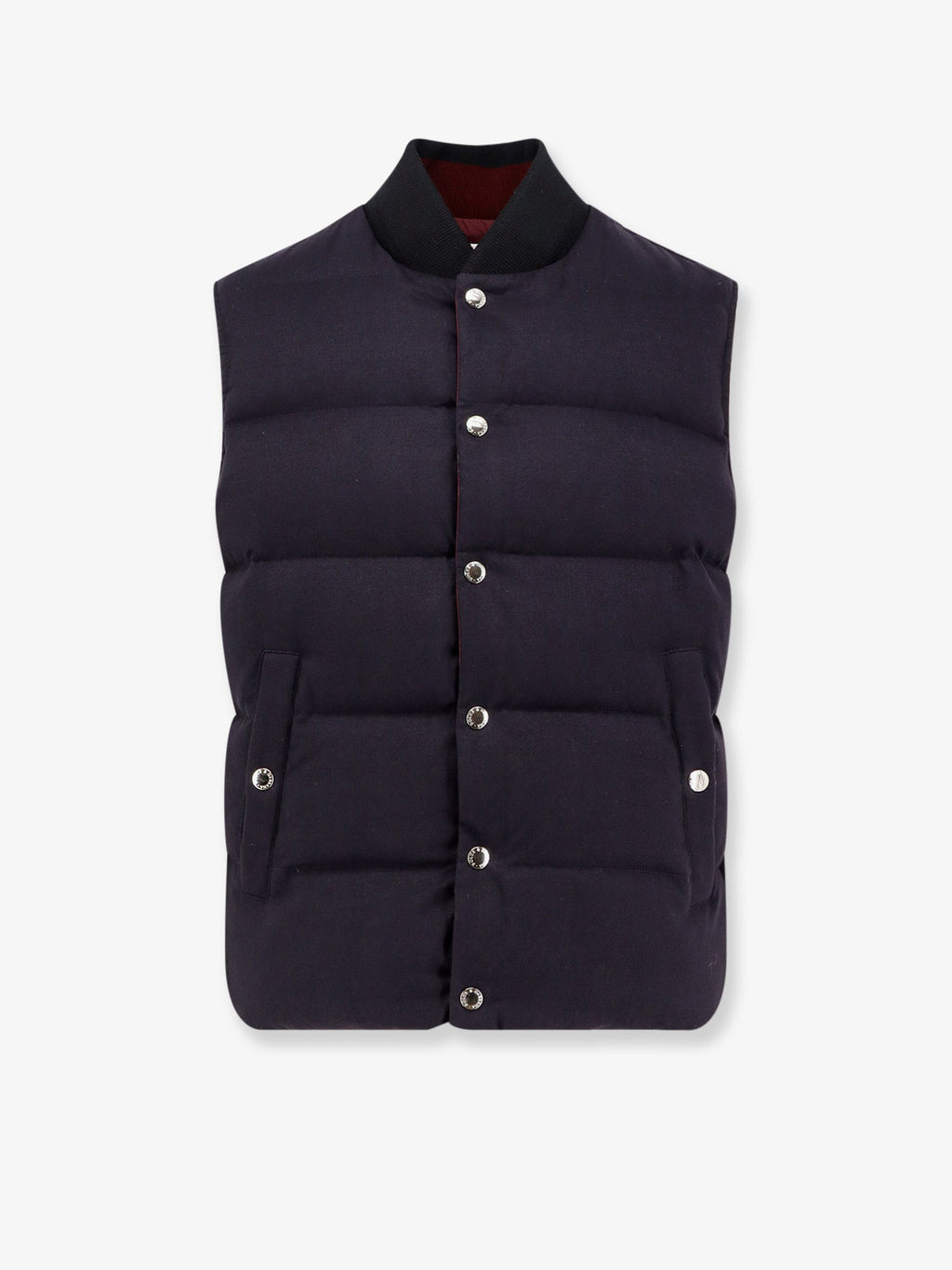 Sleeveless jacket in cotton and viscose