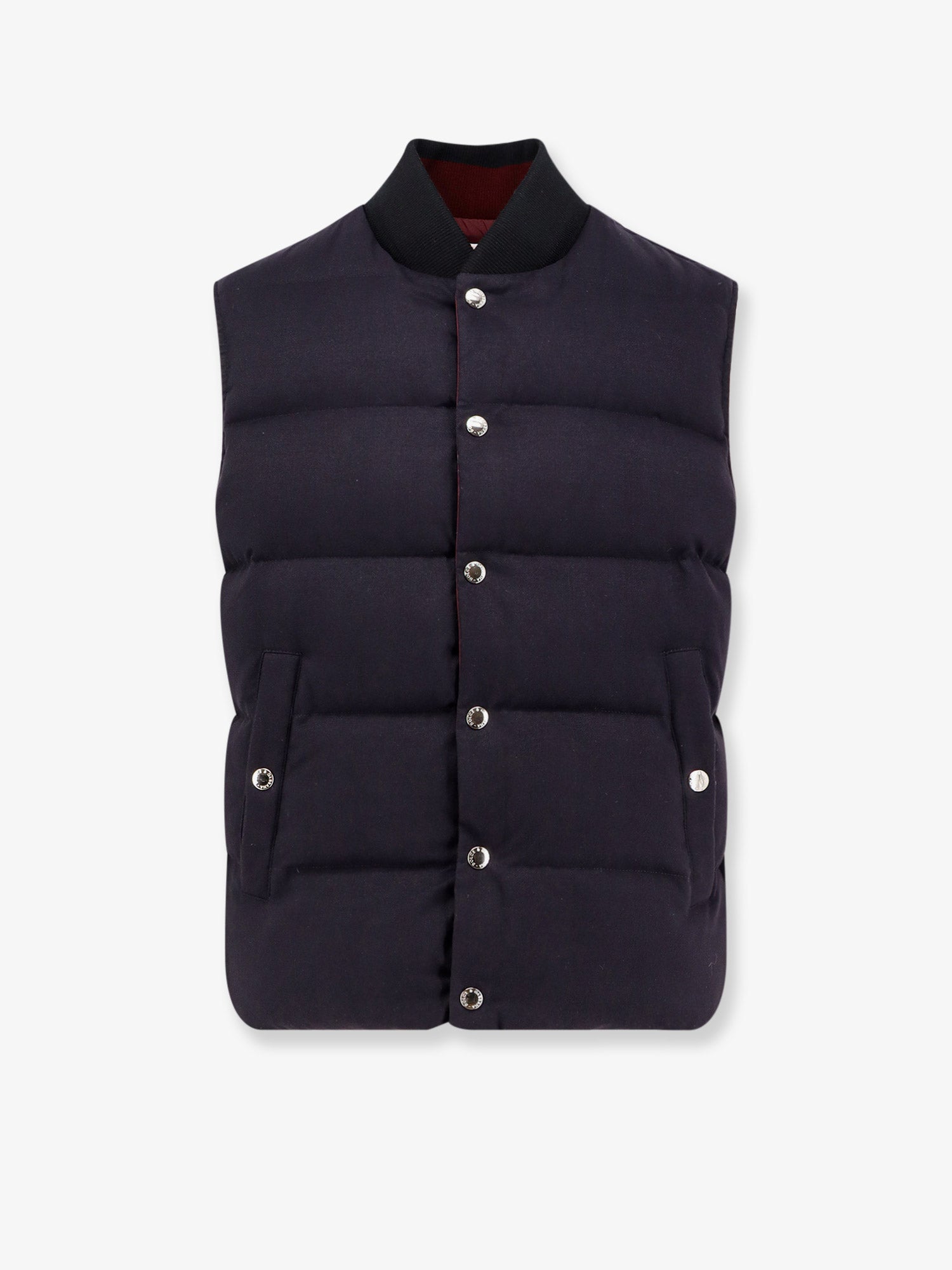 Sleeveless jacket in cotton and viscose