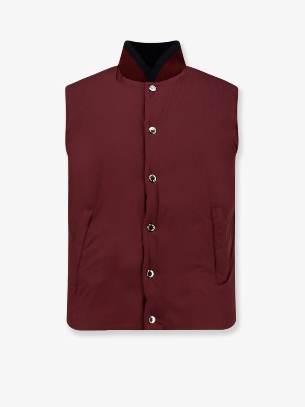 Sleeveless jacket in cotton and viscose