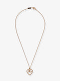 Gold necklace with rhinestones