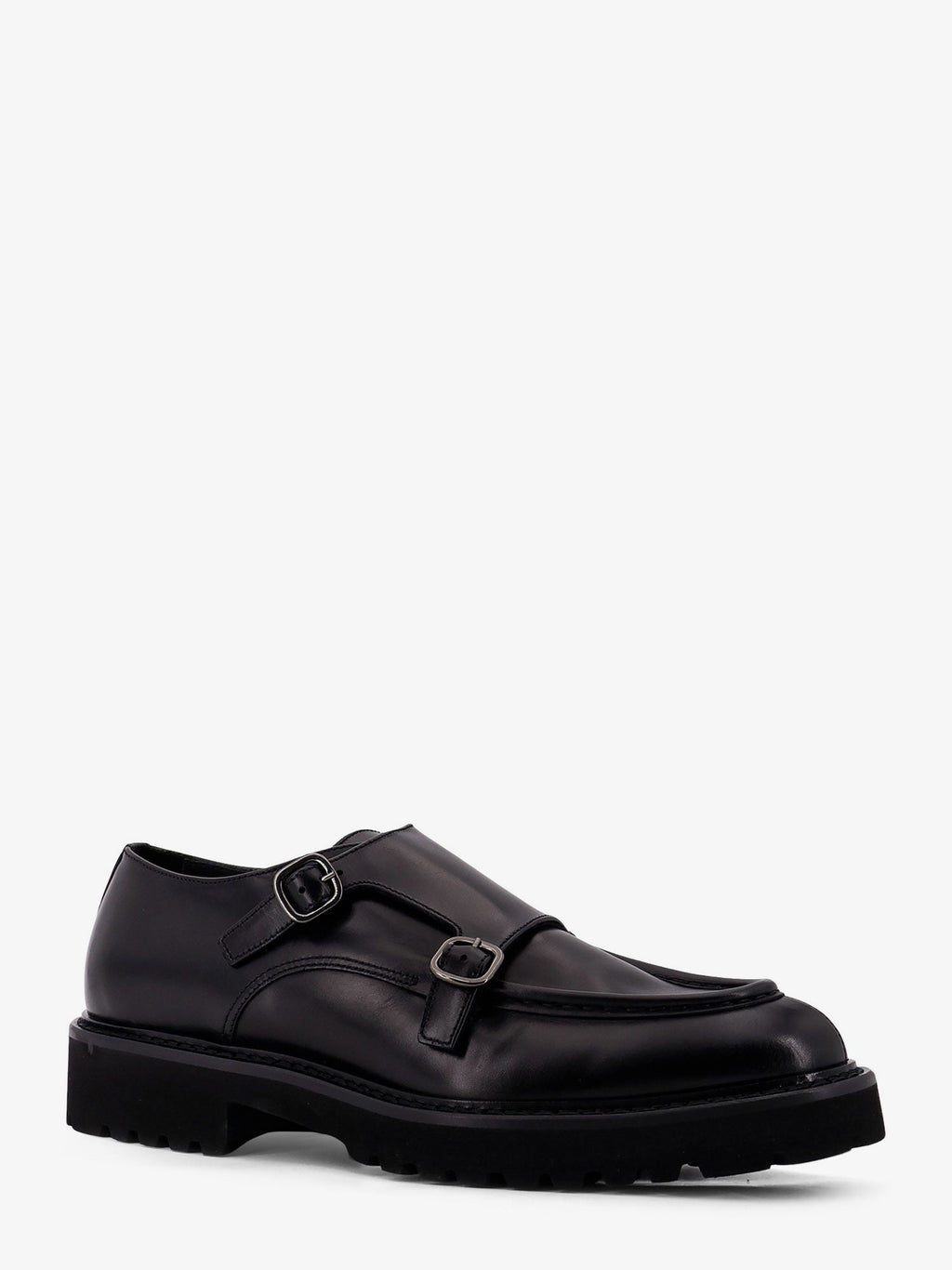 Double Buckle leather shoe